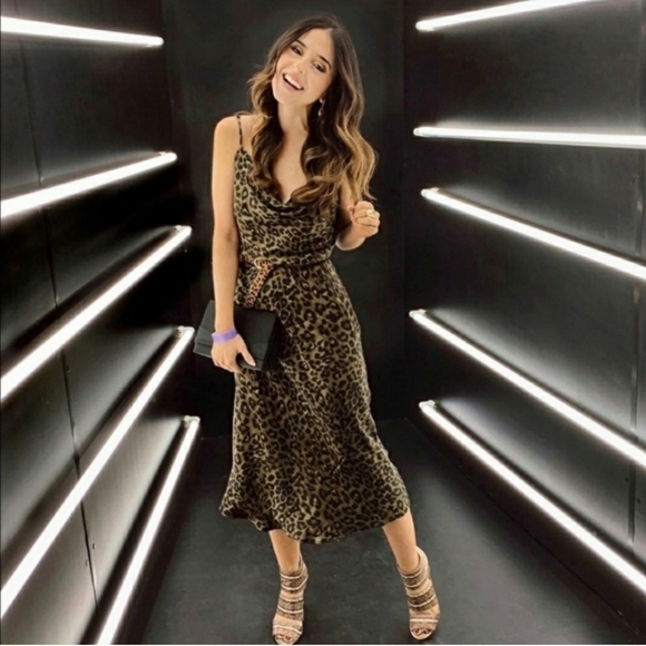 Zara Blogger Favorite Leopard Print Slip Dress - Picture 8 of 15